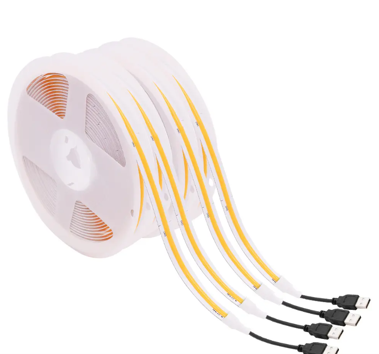 5V COB LED Strip - 5V USD COB led strips TV/Computer lighting